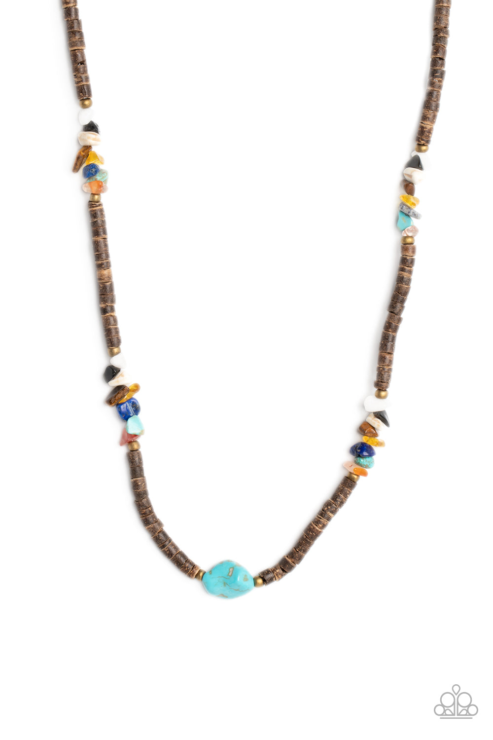 Stony Survivor - Multi Paparazzi Necklace (#5173)