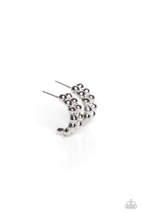 Bubbling Beauty - Silver Paparazzi Earring (#2781)