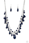 Flirty Flood - Blue Paparazzi Necklace (PZ-302)
