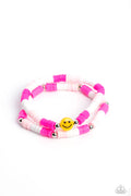 In SMILE - Pink Paparazzi Bracelet (PZ-5209)