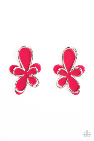 Glimmering Gardens - Pink Paparazzi Earring (5129)