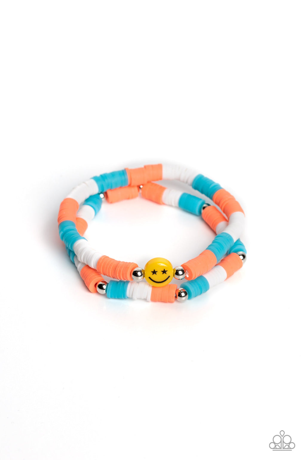 In SMILE - Orange Paparazzi Bracelet (PZ-4125)
