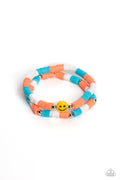 In SMILE - Orange Paparazzi Bracelet (PZ-4125)
