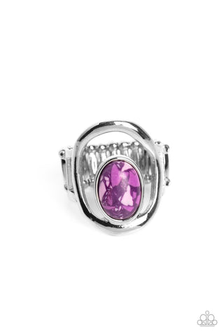 Marble Masterpiece - Purple Paparazzi Ring (T42)