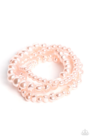 Gossip PEARL - Pink Paparazzi Bracelet