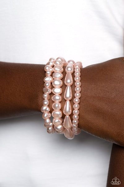 Gossip PEARL - Pink Paparazzi Bracelet