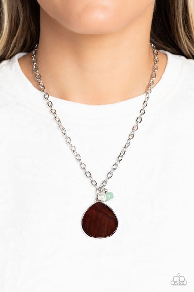 I Put A SHELL On You - Brown Paparazzi Necklace (#1213)