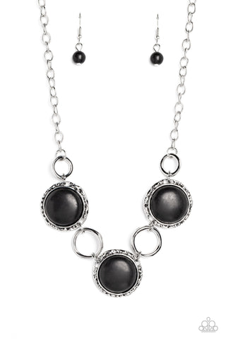 Saharan Scope - Black Paparazzi Necklace (#2526)