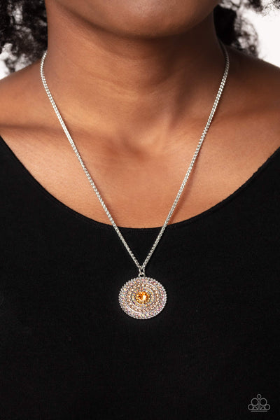 Mandala Masterpiece - Orange Paparazzi Necklace (#098)