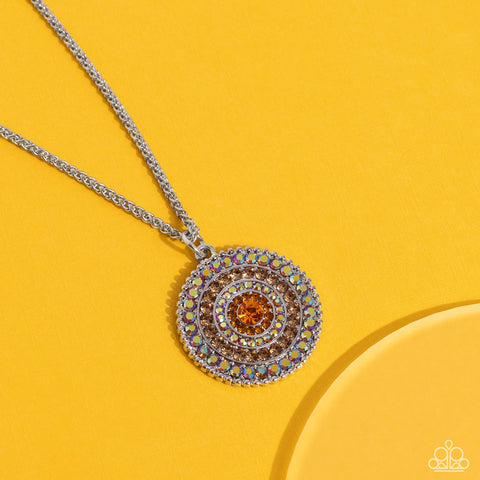Mandala Masterpiece - Orange Paparazzi Necklace (#098)