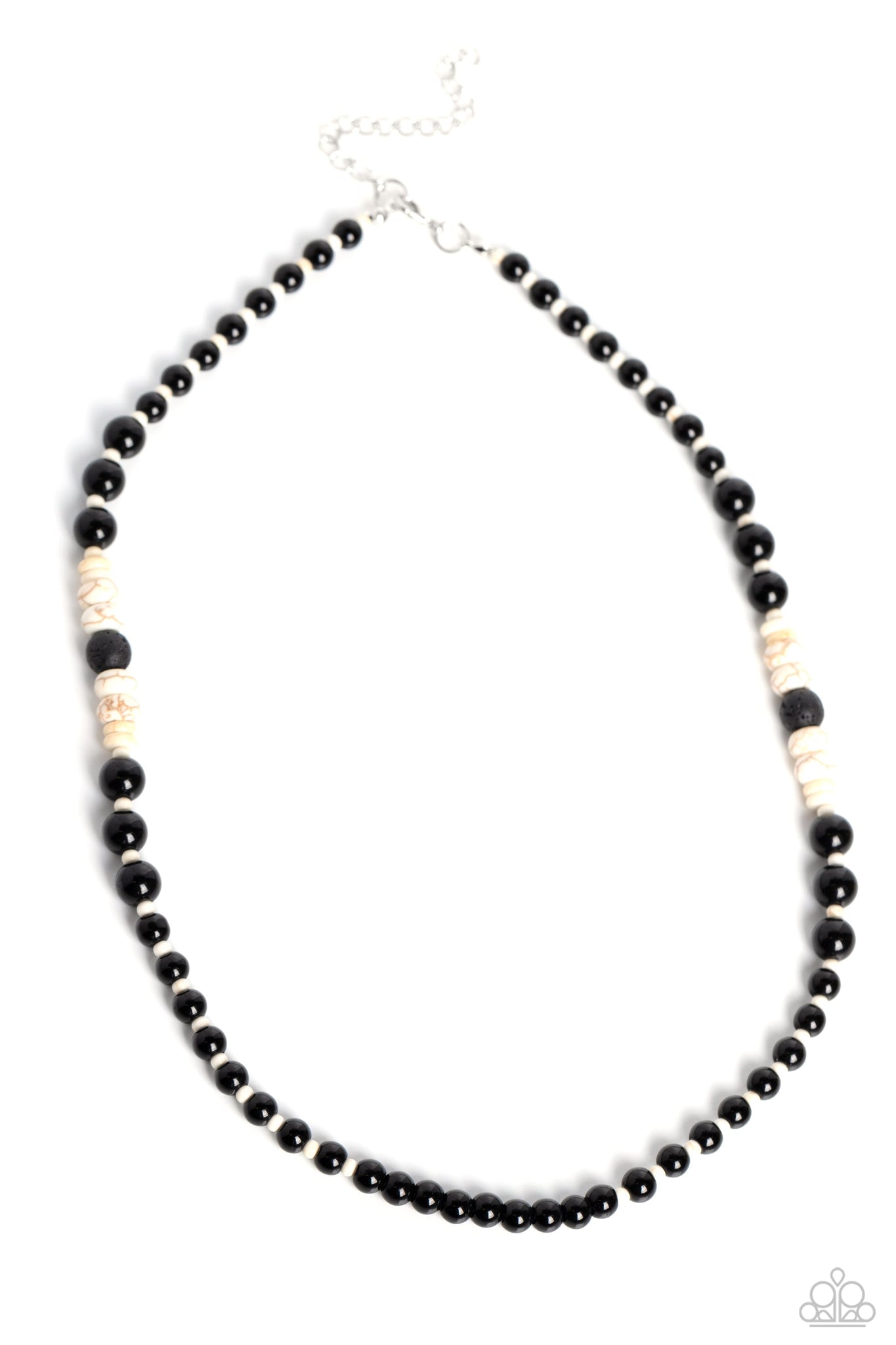 Legendary Lava - White Paparazzi Necklace (#2522)