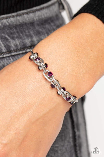 Intertwined Illusion - Purple Paparazzi Bracelet (#3758)