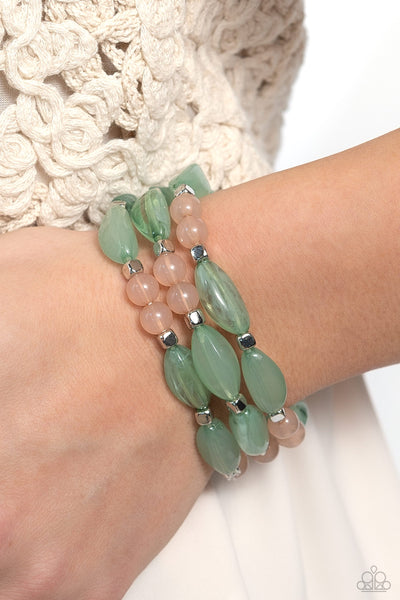 BEAD Drill - Green Paparazzi Bracelet (#3138)