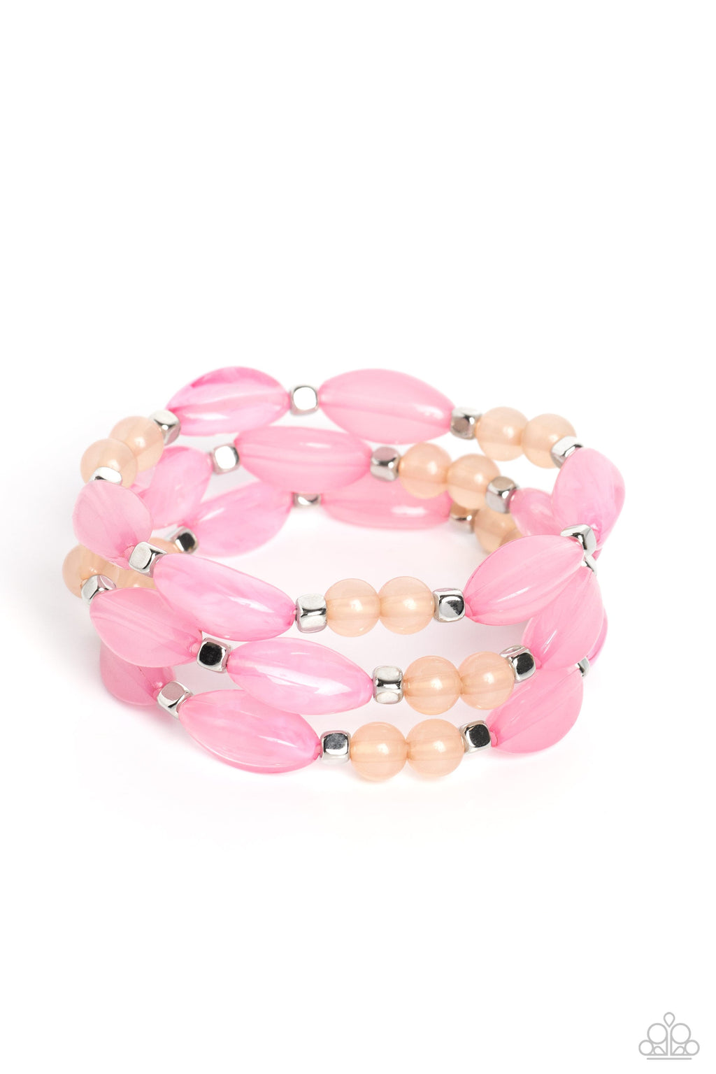 BEAD Drill - Pink Paparazzi Bracelet (PZ-5321/1126)