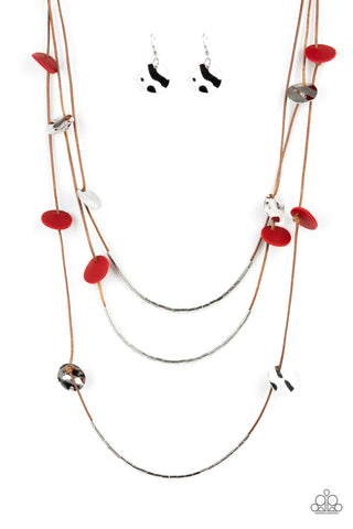 Alluring Luxe - Red Paparazzi Necklace (#4473)