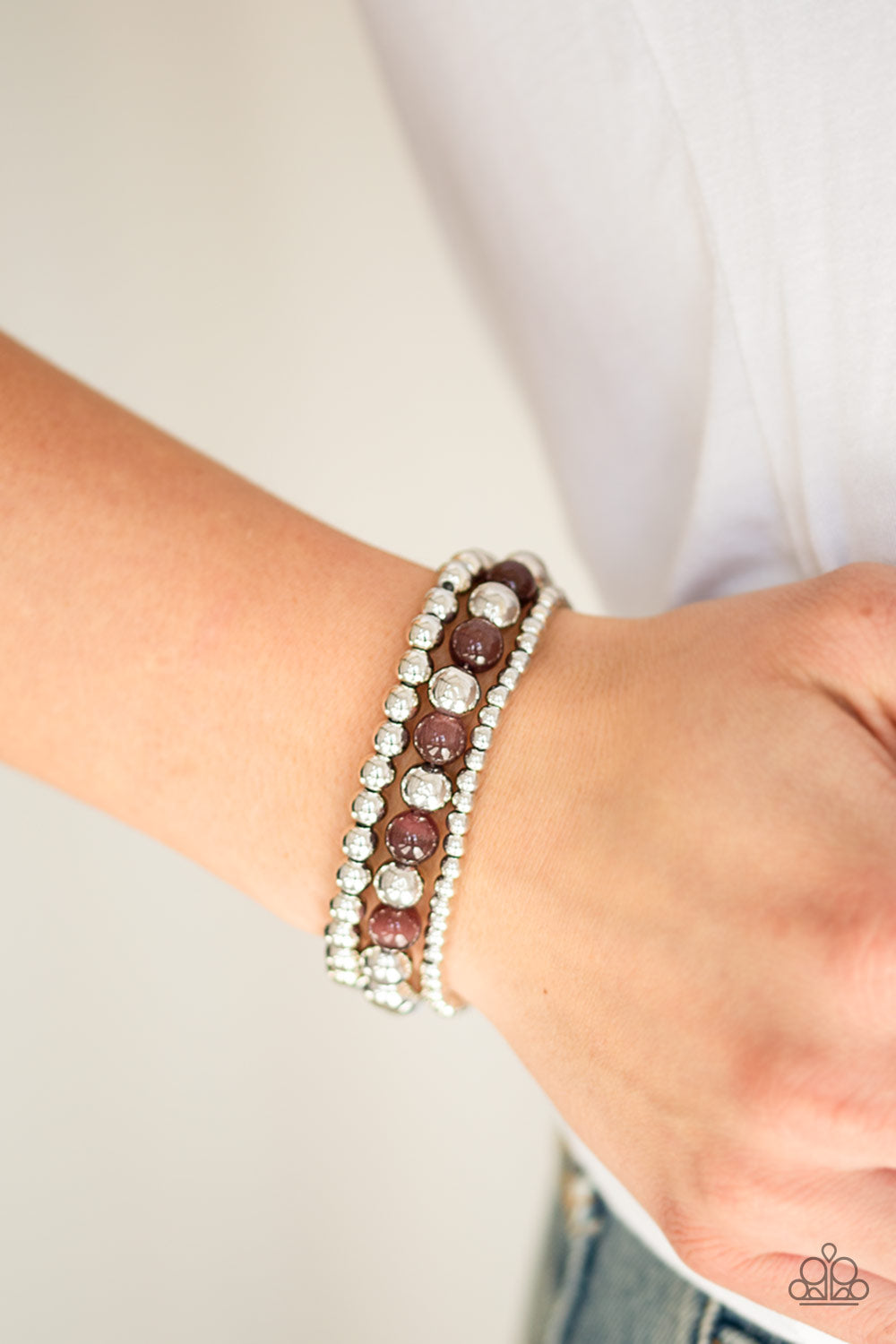 Paparazzi Bracelet - Always On The GLOW - Purple (PZ-1117)
