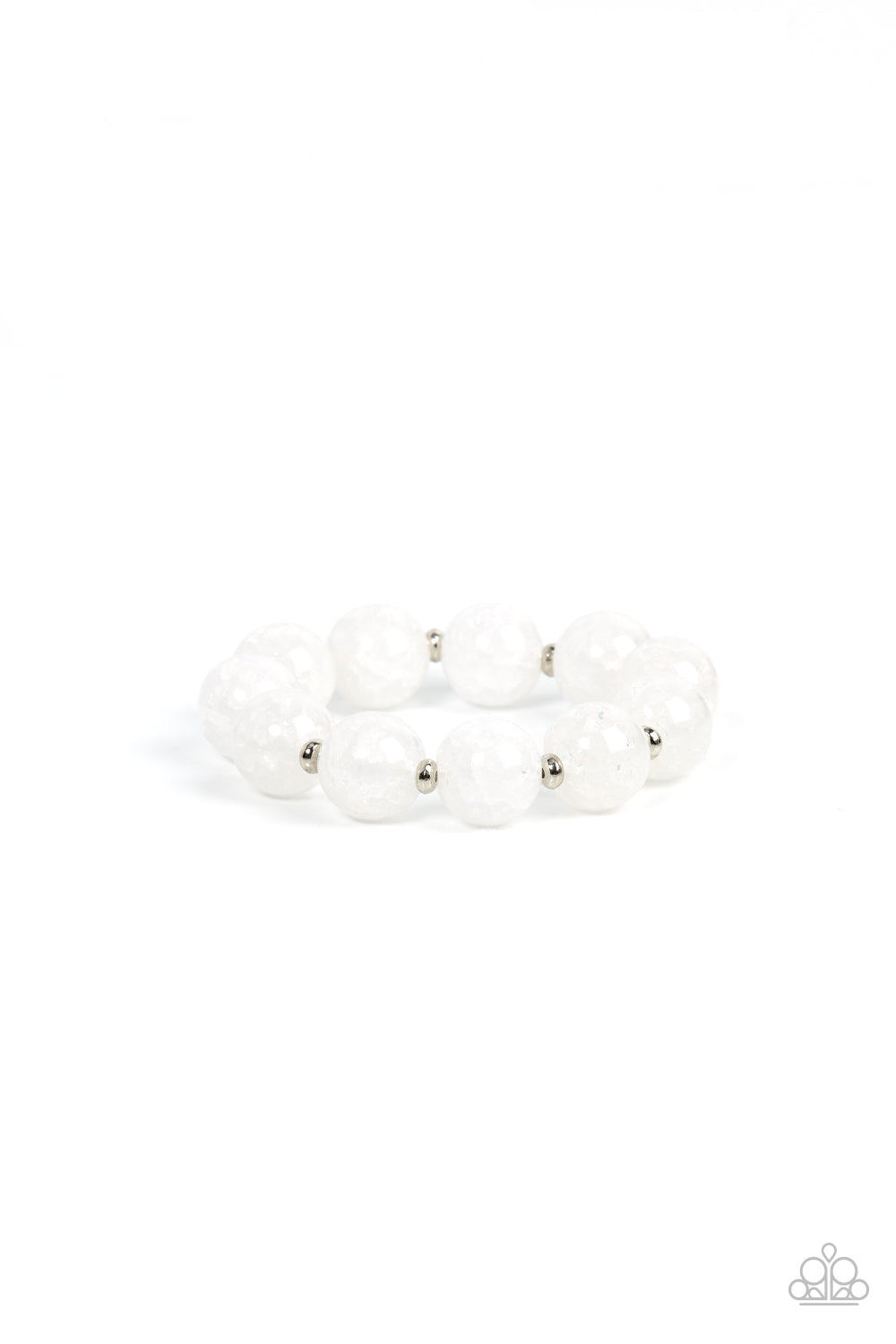 Arctic Affluence - White Paparazzi Bracelet (#4499)