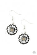Badlands Buttercup - Green-Paparazzi Earrings (PZ-879)
