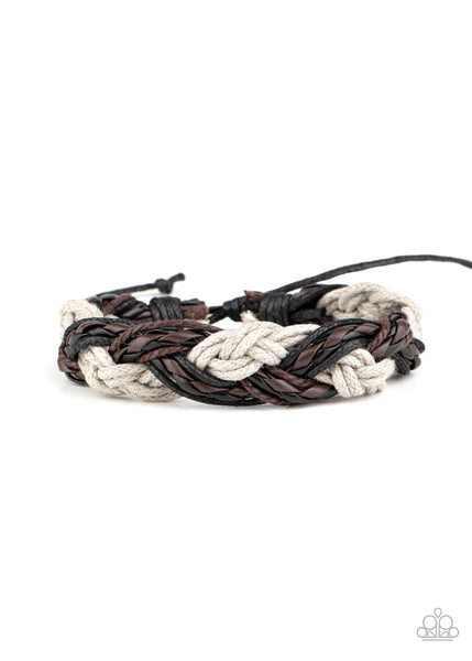 Badlands Wanderer - Silver-Paparazzi Urban Bracelet (#1327)
