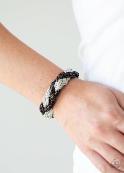 Badlands Wanderer - Silver-Paparazzi Urban Bracelet (#1327)