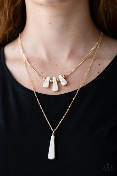 Basic Groundwork - Gold Paparazzi Necklace