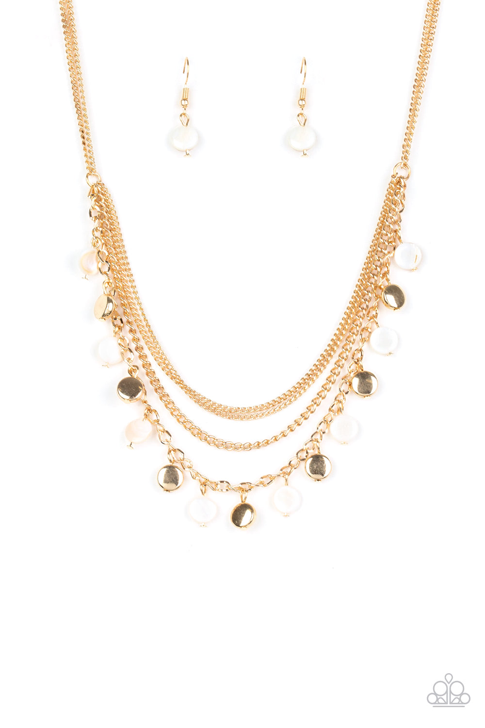 Paparazzi Short Necklace - Beach Flavor - Gold (#386)
