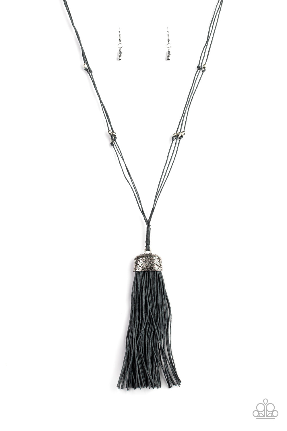 Brush It Off - Silver-Paparazzi Necklace (PZ-1025)