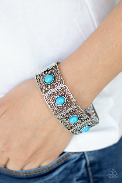 Cakewalk Dancing - Blue Paparazzi Bracelet