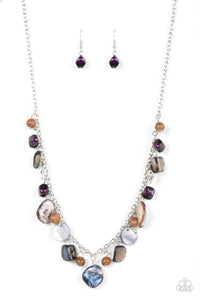 Caribbean Charisma - Purple Paparazzi Necklace (#1698)