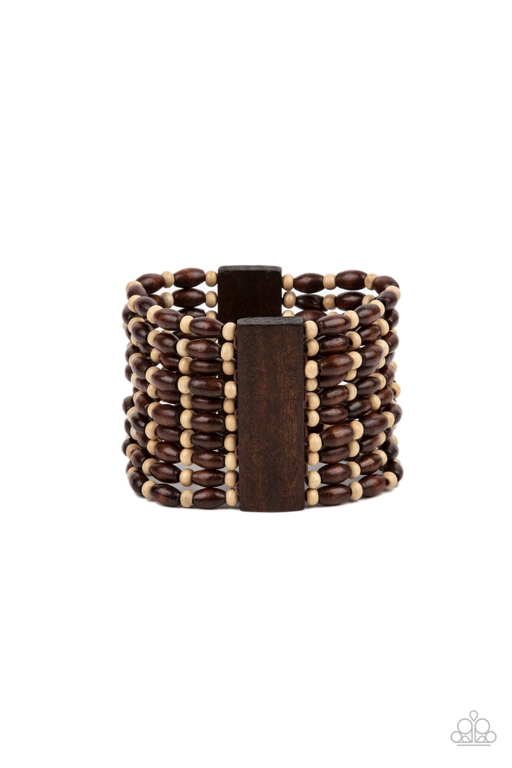 Cayman Carnival - Brown Paparazzi Bracelet (PZ-605)