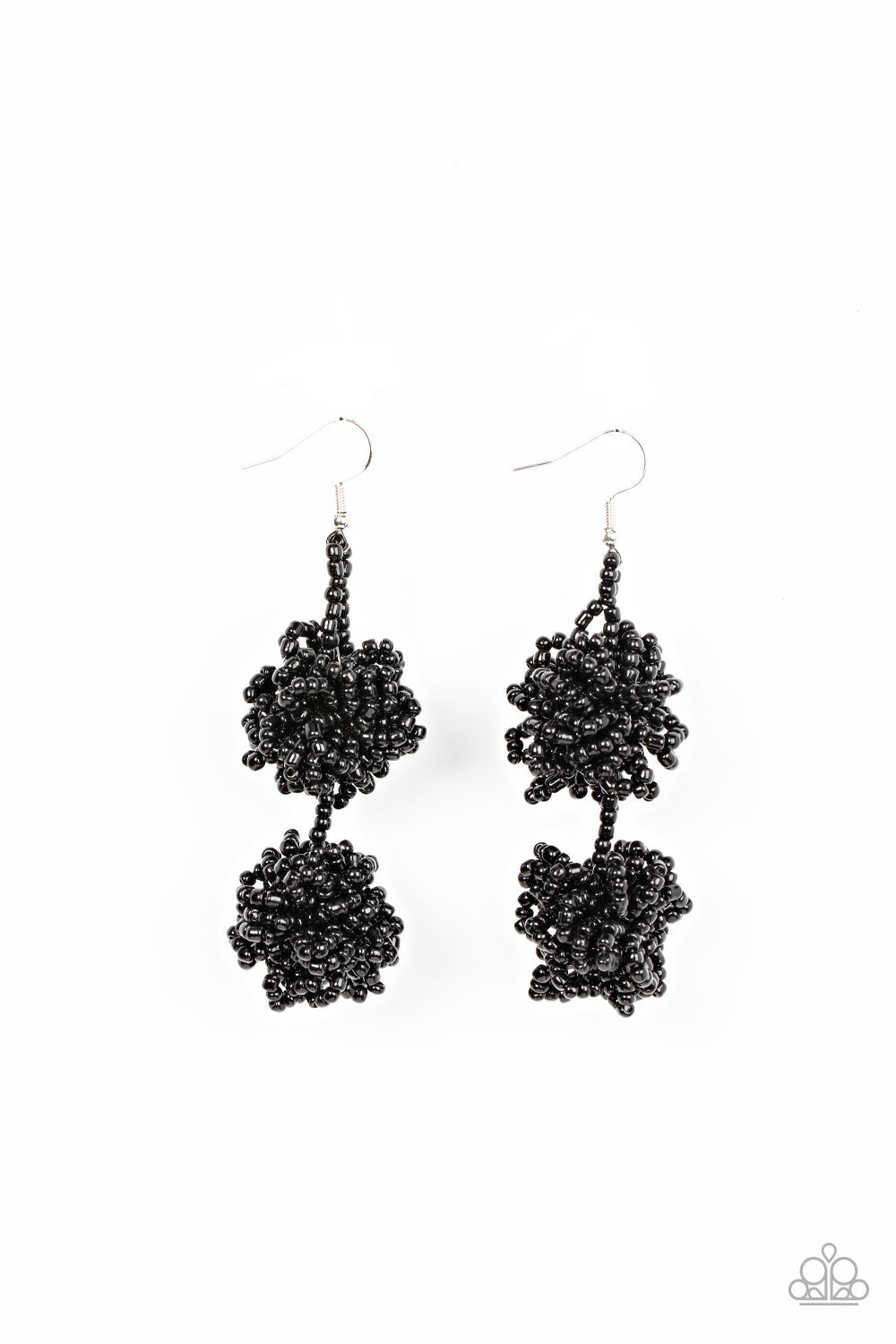 Celestial Collision - Black Paparazzi Earrings (#4399)