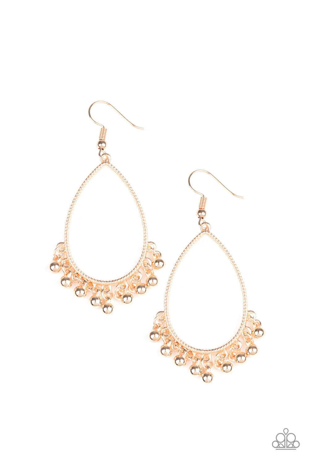Paparazzi Earrings - Country Charm - Rose Gold (#1833)