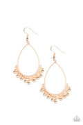 Paparazzi Earrings - Country Charm - Rose Gold (#1833)