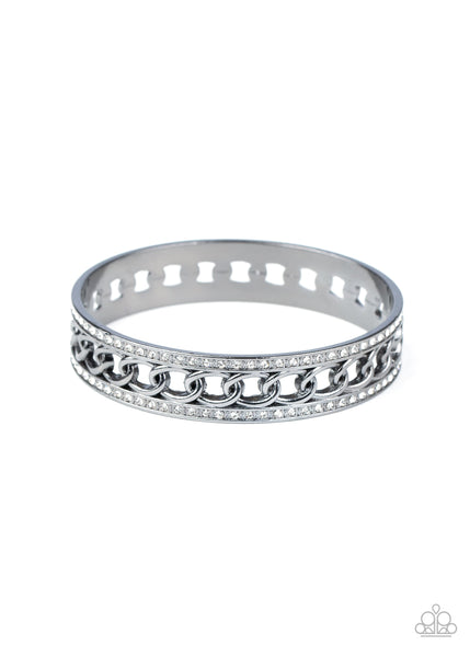 Couture Court - Black-Paparazzi Bracelet (#1393)