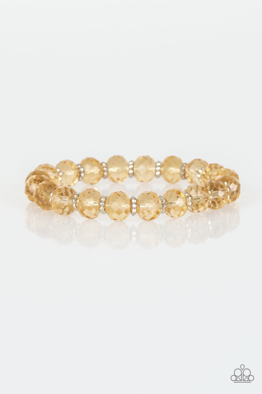 Crystal Candelabras - Gold Paparazzi Bracelet