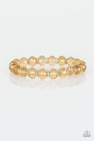 Crystal Candelabras - Gold Paparazzi Bracelet