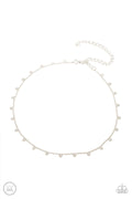 Cupids Cutest Valentine - Silver Paparazzi Necklace (PZ-3999)