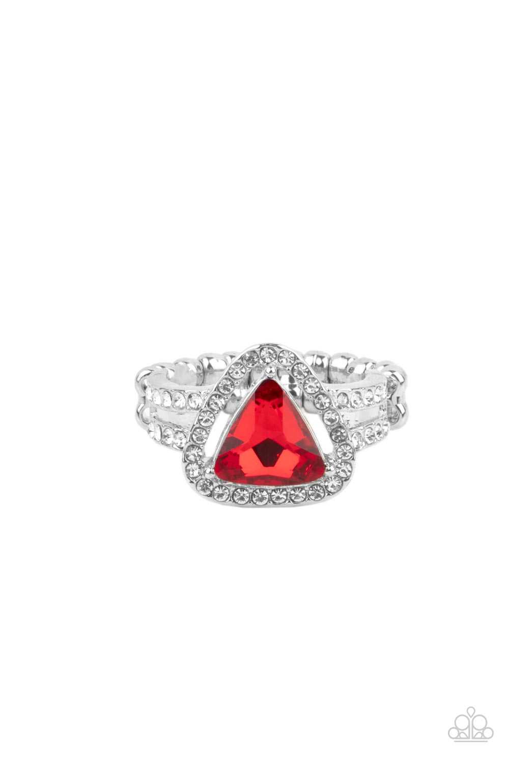 Elevated Engagement - Red Paparazzi Ring (R259)