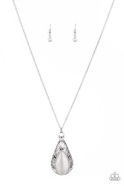 Enchanted Eden - Silver Paparazzi Necklace