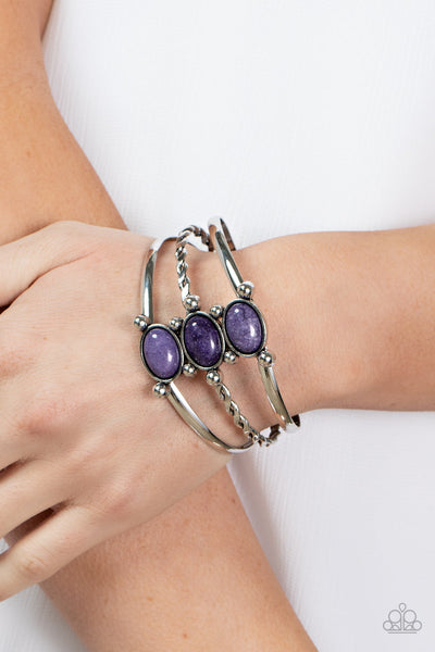 Extra Earthy - Purple Paparazzi Bracelet (#4496)