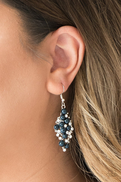 Famous Fashion - Blue-Paparazzi Earrings (#1253)