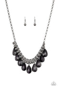 Paparazzi Necklace - Fashionista Flair - Black (PZ-294)