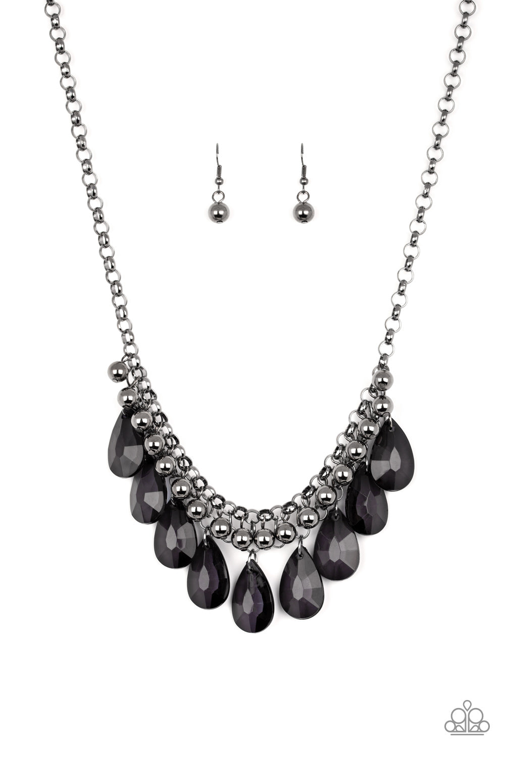 Paparazzi Necklace - Fashionista Flair - Black (PZ-294)