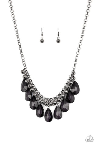 Paparazzi Necklace - Fashionista Flair - Black (PZ-294)