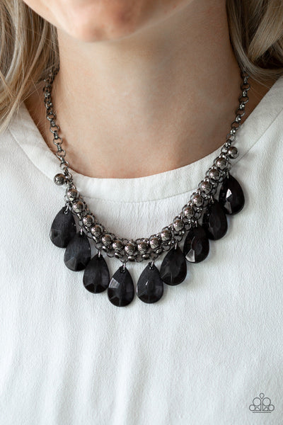 Paparazzi Necklace - Fashionista Flair - Black (#294)
