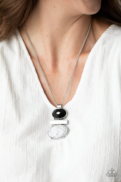 Finding Balance - Black Paparazzi Necklace