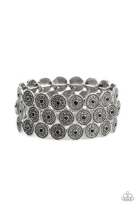 Forgotten Treasure - Black Paparazzi Bracelet (PZ-4612)