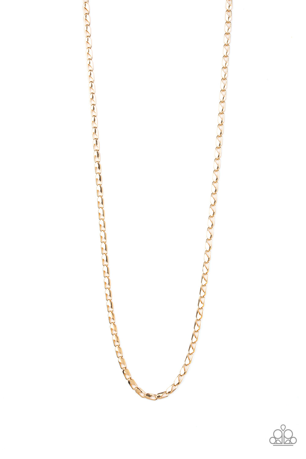 Paparazzi Men's Necklace - Free Agency - Gold (#1747)