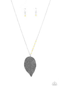 Frond Fantasy - Yellow Paparazzi Necklace (#3169)