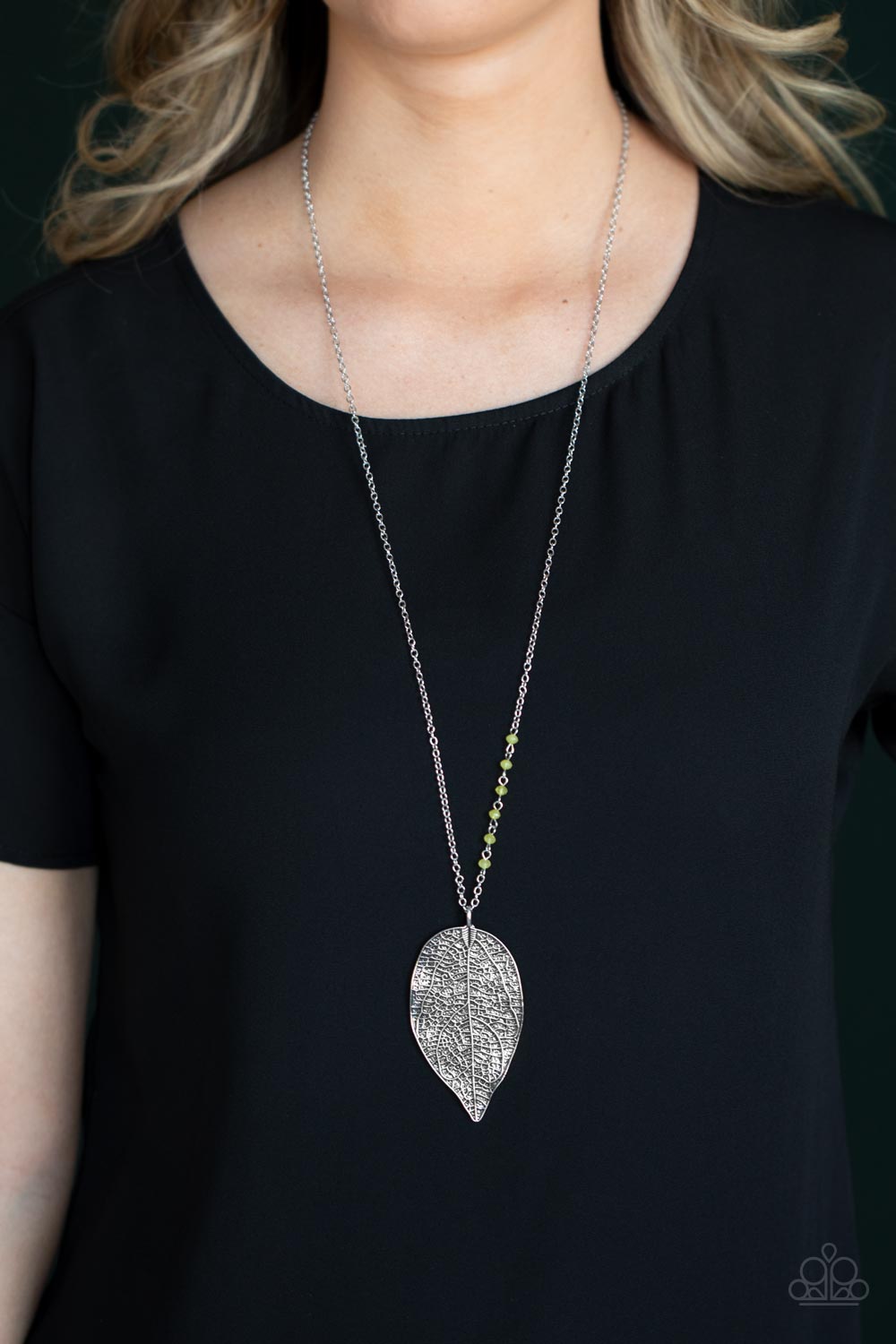 Frond Fantasy - Yellow Paparazzi Necklace (#3169)
